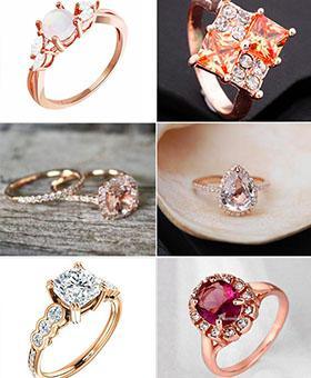 10 Incredibly Beautiful Rose Gold Wedding Engagement Rings | Clear Wedding Invites